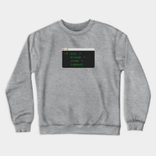 Eat Sleep Code Repeat Crewneck Sweatshirt